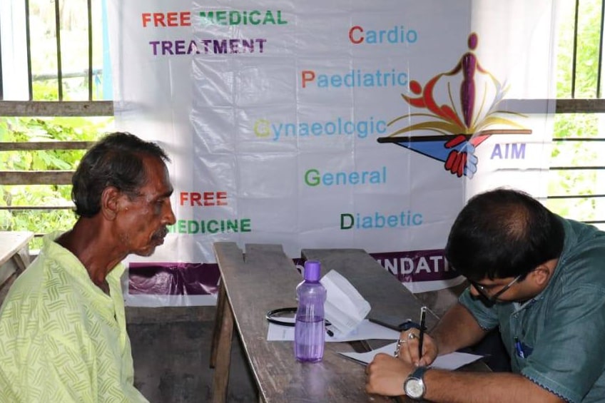 FREE MEDICAL CAMP WITH FREE MEDICINE DISTRIBUTION