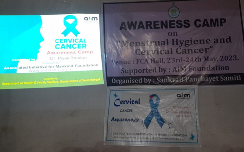 Cervical Cancer Awareness Programme for the Anganwadi Workers of Sankrail Block, Howrah W.B.